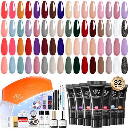 Nail gel kit 133pcs - nail, 32